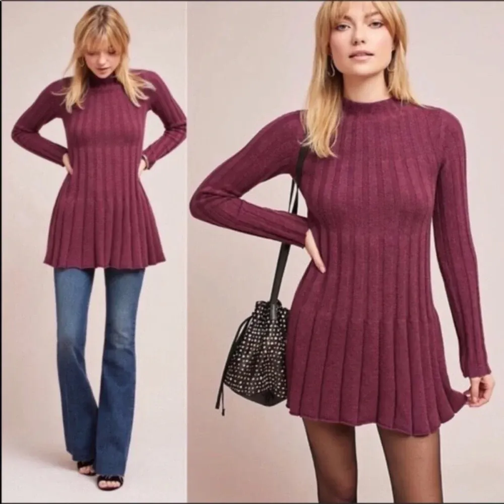 ANTHROPOLOGIE Rosie Neira Thelma Sweater Tunic Dress - Image 2