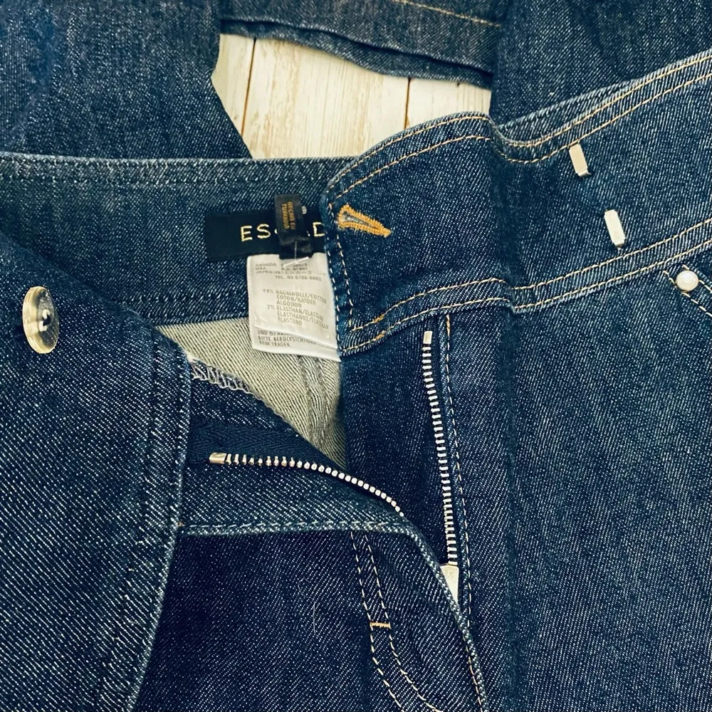 ESCADA Crystal Embellished Boot Cut Jeans 36 Size 6 - Image 8