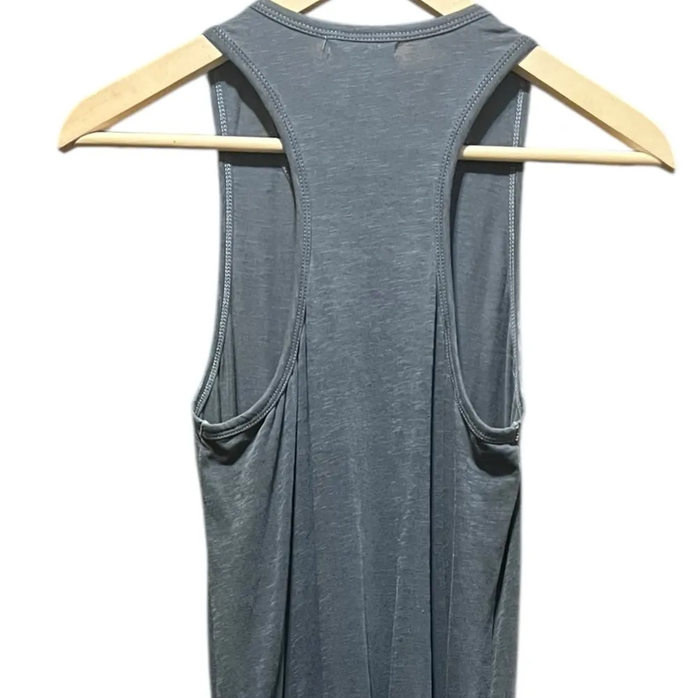 SUNDRY Ruched Tank Slub Dress in Gray Size XS - Image 8