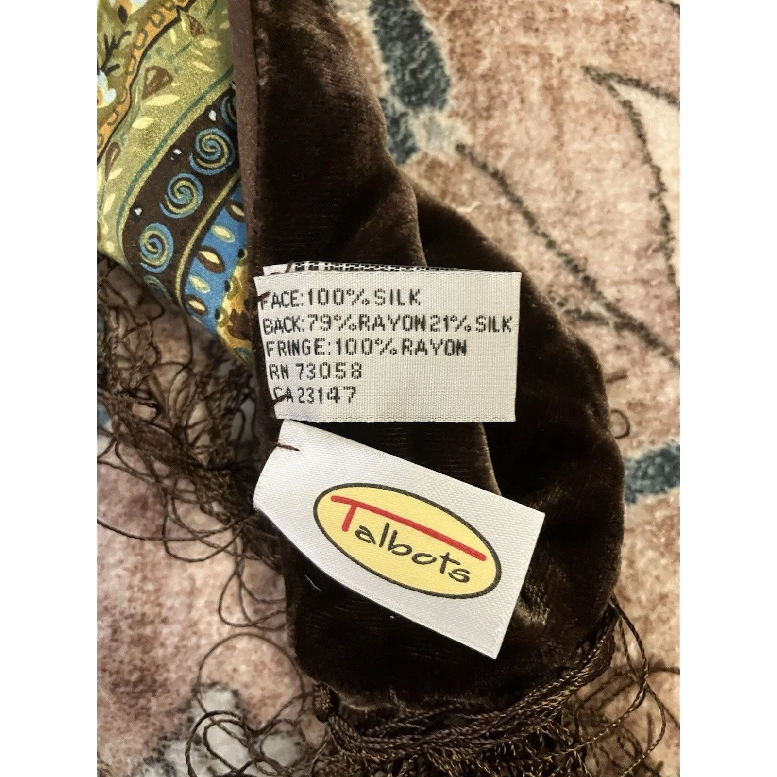 Vintage Talbot's Silk Scarf - Image 4