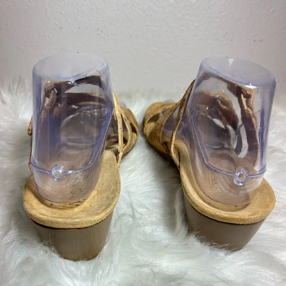 Vionic Dwyn Natural Cork Platform Sandals Wedge Size 8 - Image 5