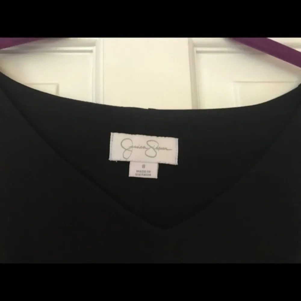 Jessica Simpson Black Front Tie Long Sleev… - Image 2