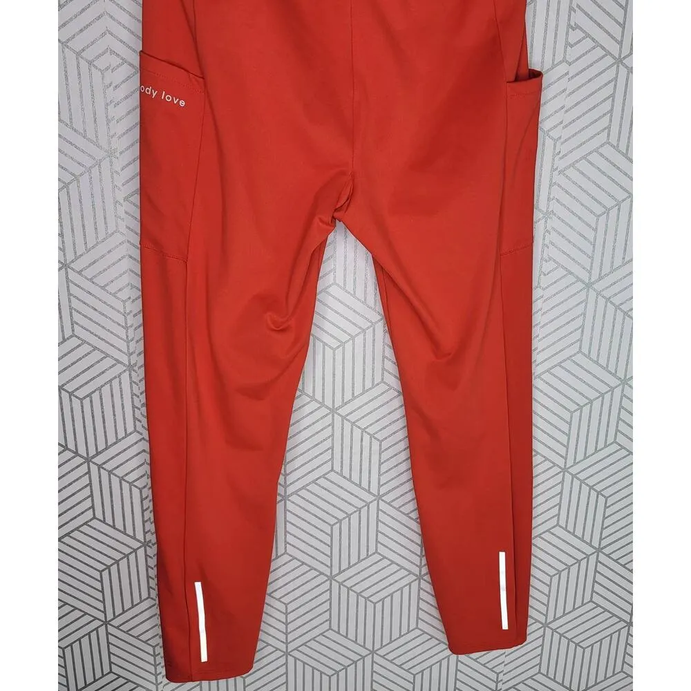 Mind Body Love Red Leggings by Peace Love World Sz Small - Image 8