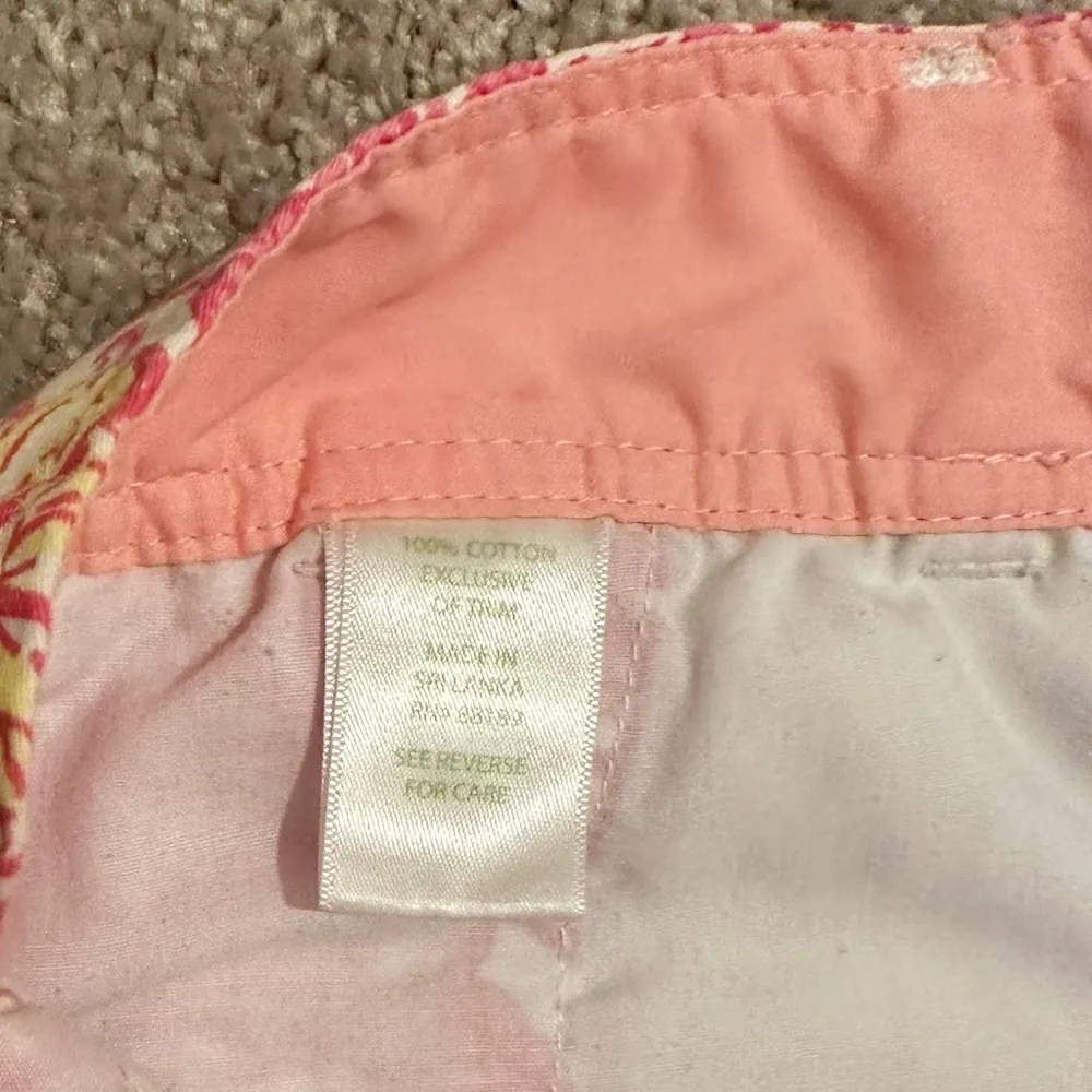 Lilly Pulitzer Walsh Short, Pink/Yellow Chum Bucket Pattern, Sz 8 - Image 7