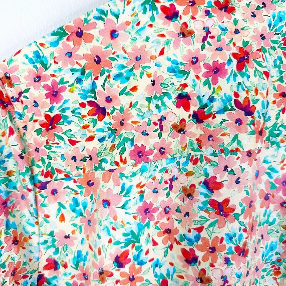 NEW Lovers + Friends Revolve Aja Mini Dress in Summer Field Floral Size Small - Image 13