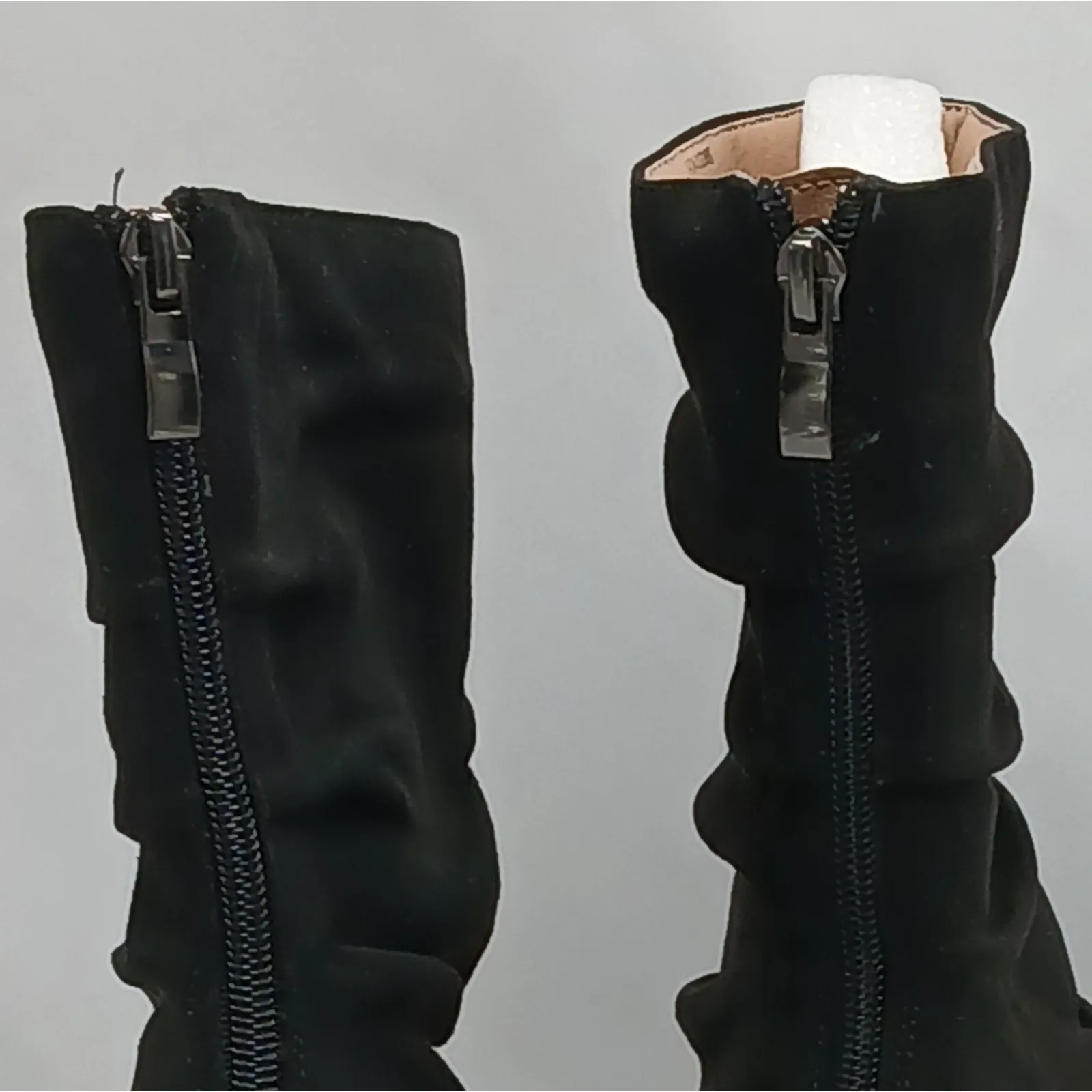 Journee Collection Markie Slouchy Boots Sz 8 Black Faux Suede Whimsygoth Witchy - Image 10