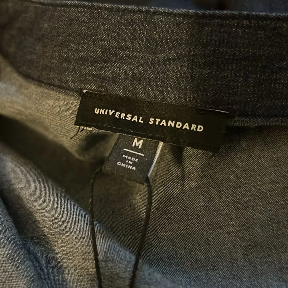 Universal Standard || Hannah Denim Shirt Dress Dark Indigo medium 18/20 NWT - Image 12