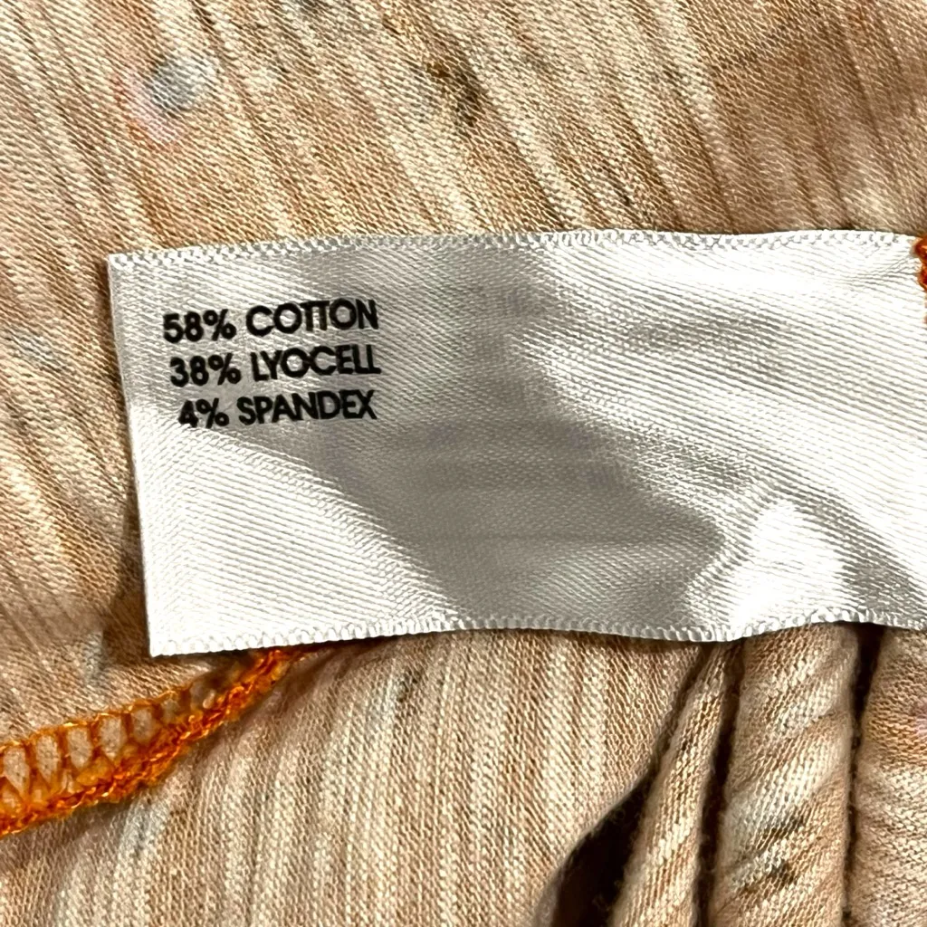 Duluth Trading Co Womens Burnt Orange Sleeveless Maxi Floral Dress Sz L Size L - Image 4