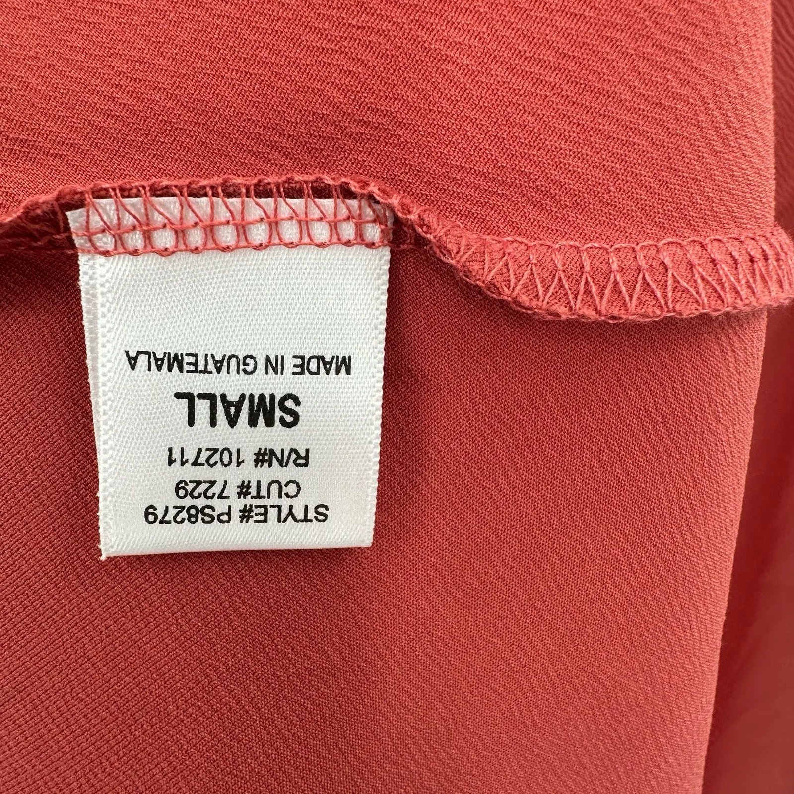 Gibson Size Small Skirt Orange High Low Pull‎ On Elastic Waist Midi Solid Casual - Image 4