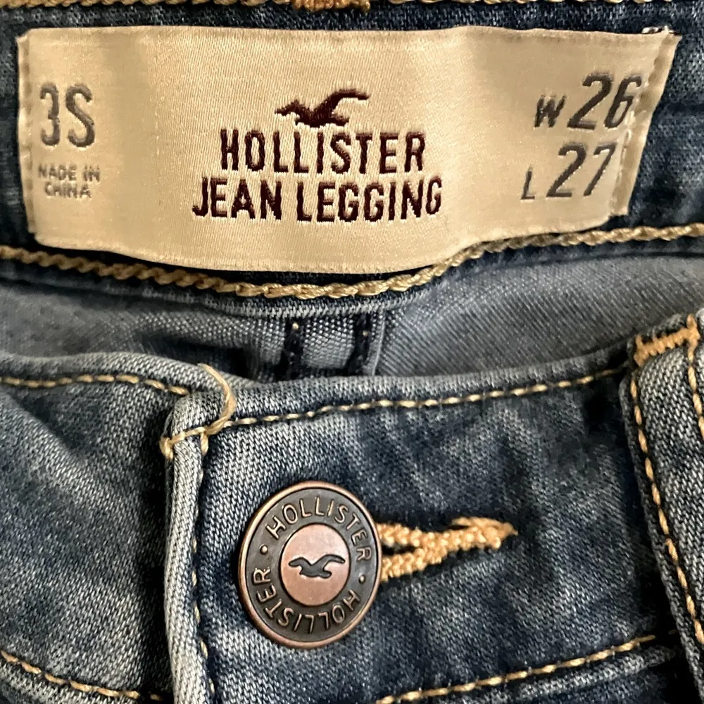 Hollister Jeans Legging Womens 3S Blue Denim Stretch 26x27 - Image 9