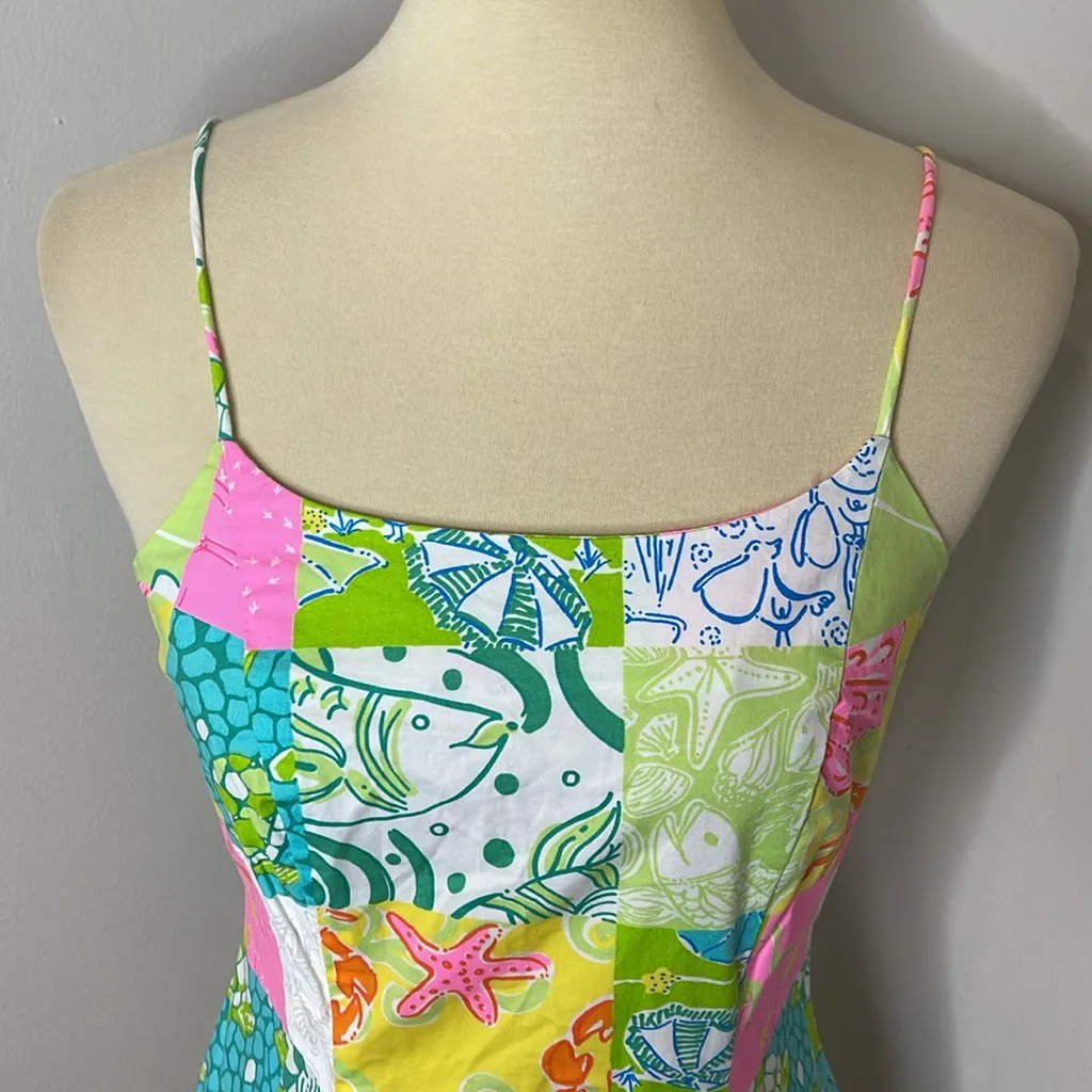 Lilly Pulitzer Patchwork Cotton Spandex Dress‎ - Image 5