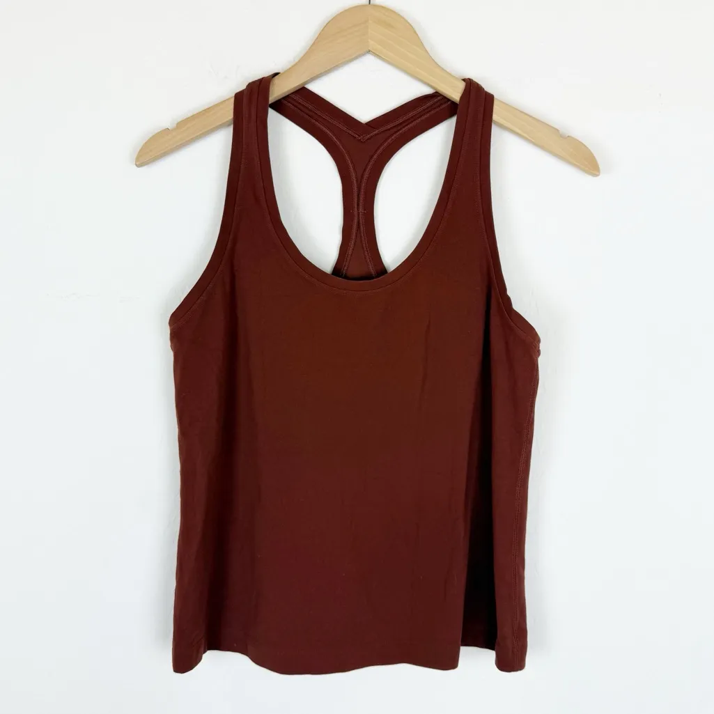 Lululemon Cool Racerback Short Tank Top *Nulu Date Brown - Image 3