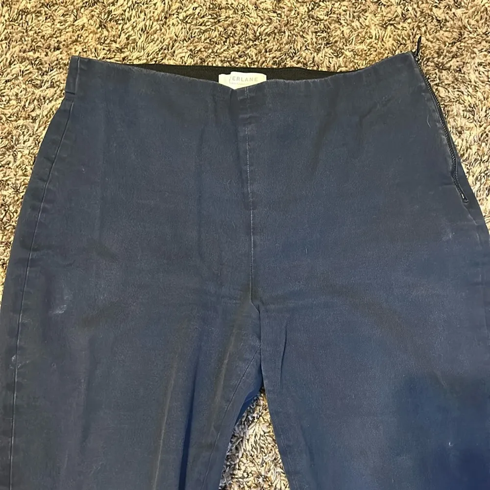 Everlane The Bi-Stretch Work Pant Navy Blue 10 - Image 2