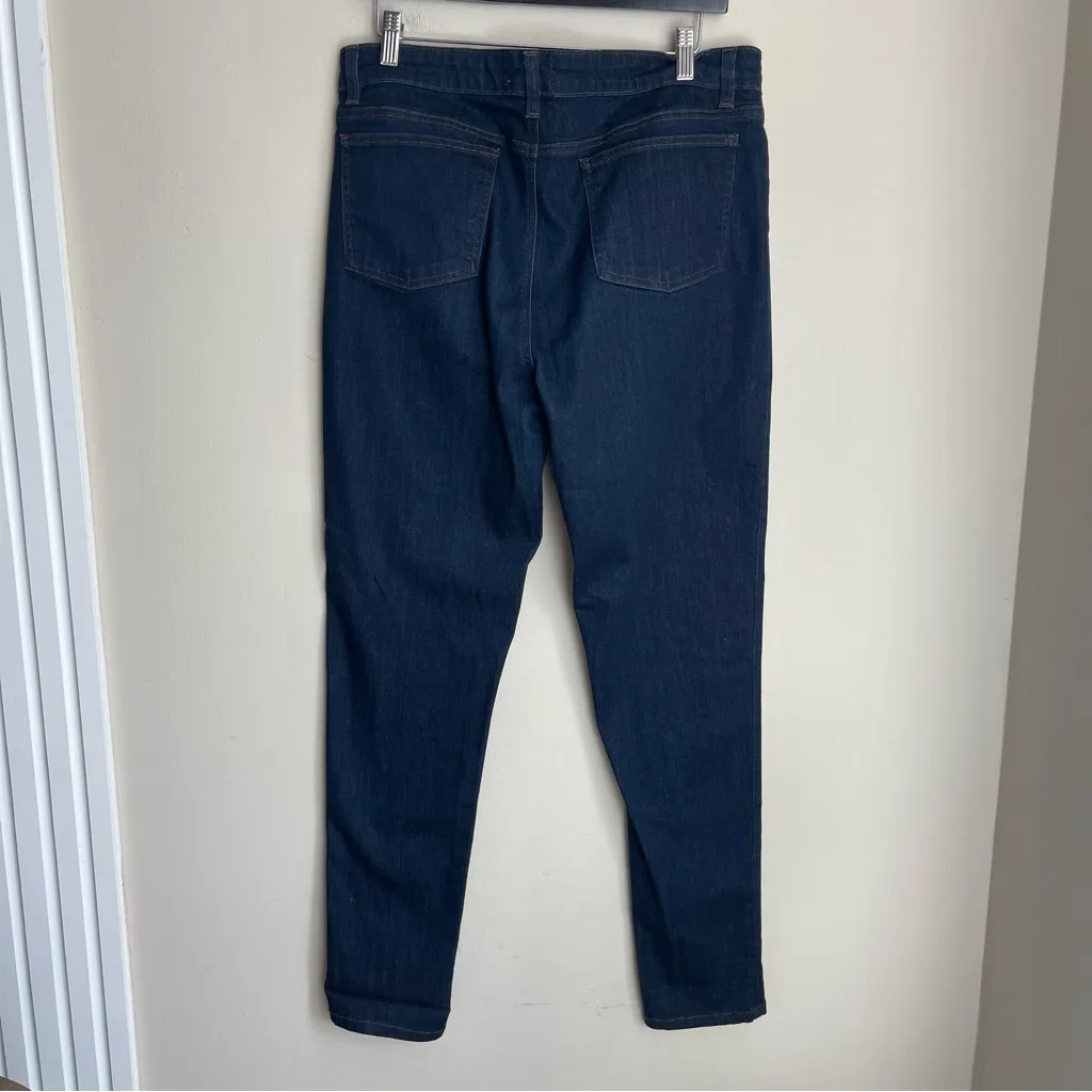 Eileen Fisher Organic Skinny‎ Ankle Stretch Jeans Denim Women's Size 12 - F16MDN - Image 5