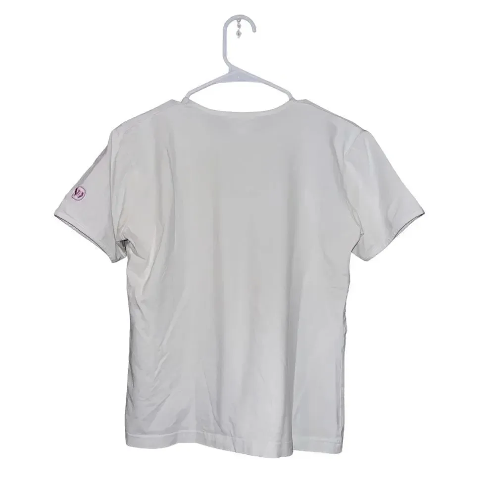 Authentic Wimbledon Short Sleeve‎ T Shirt Size 16 White - Image 4
