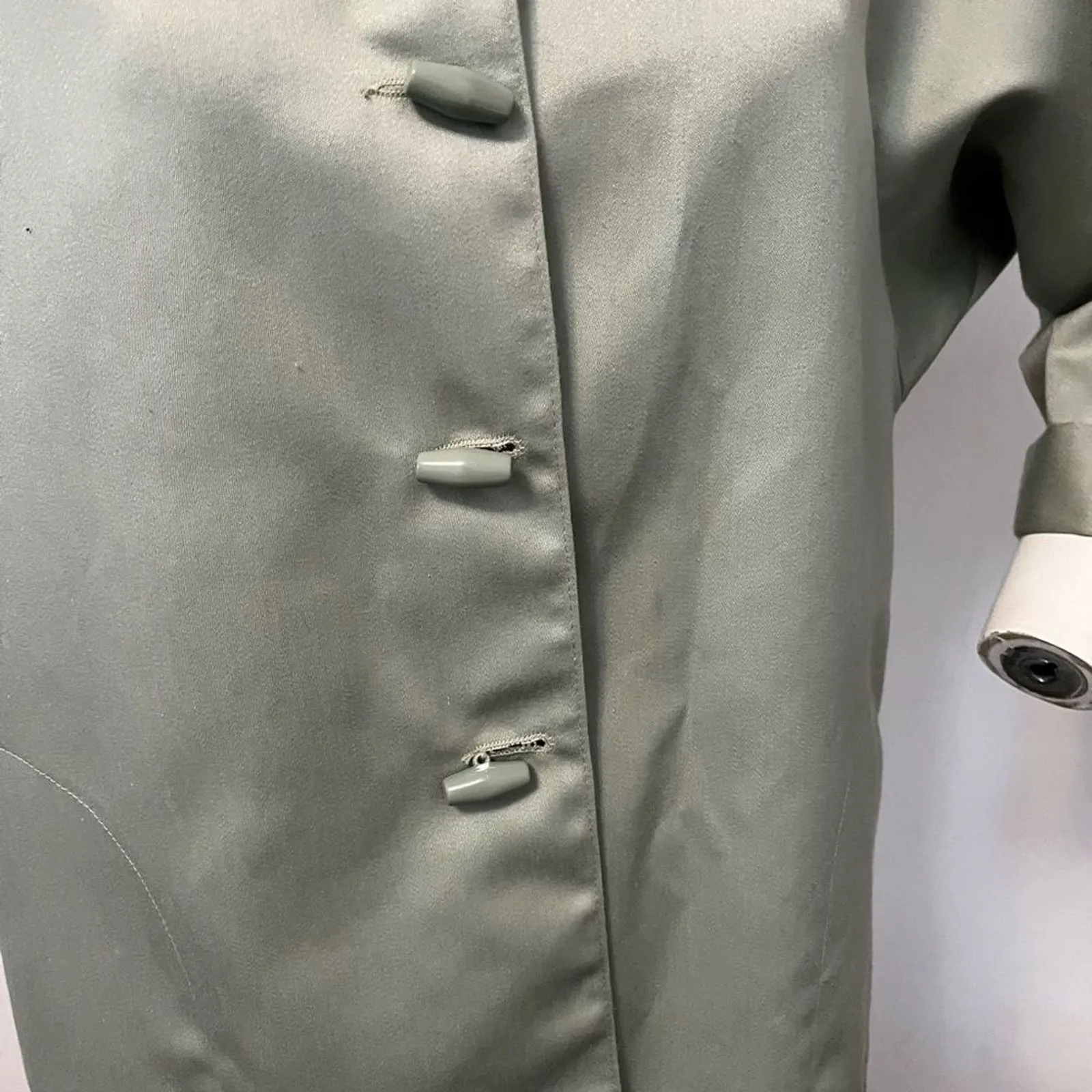 ILGWU 70s Koret Womens Jacket Size 10 Green Chore Basic Essential House jacket Size L - Image 7