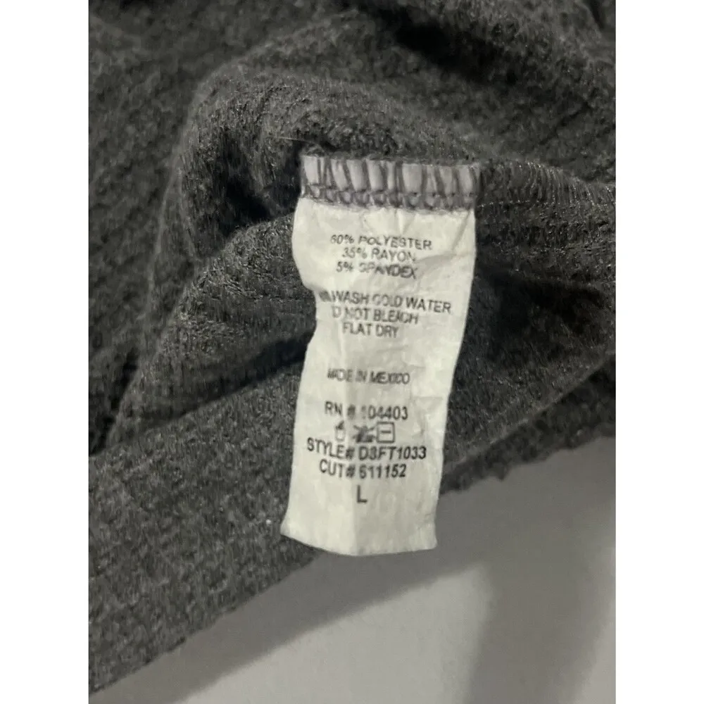 Day To Day Gray Oversized Balloon Sleeve Textured Crop Peasent Top Size Large - Image 10