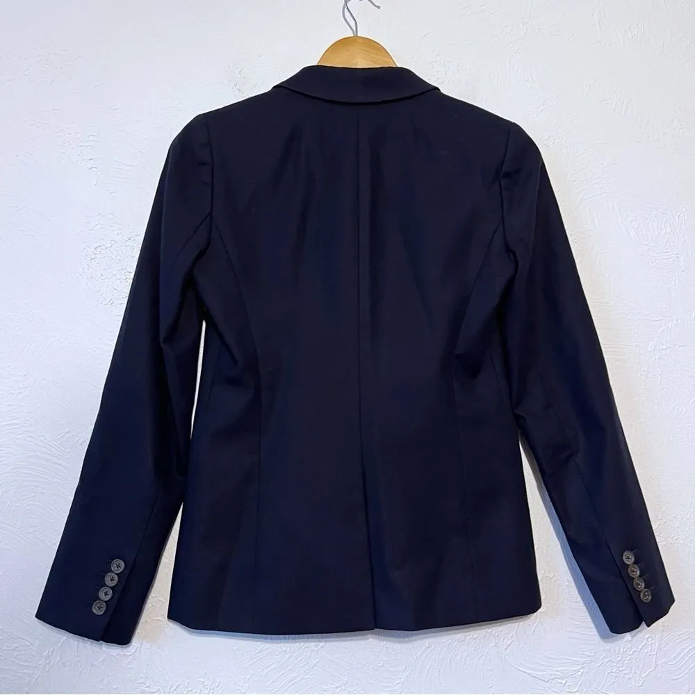 J. Crew 1035 Navy Superfine Cotton Blazer Jacket - Image 2