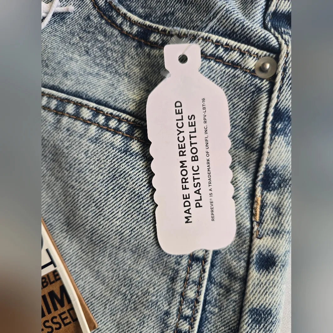 Project Rebel Mid Rise Mini Cut Off Denim Shorts Size 15 Blue - Image 8