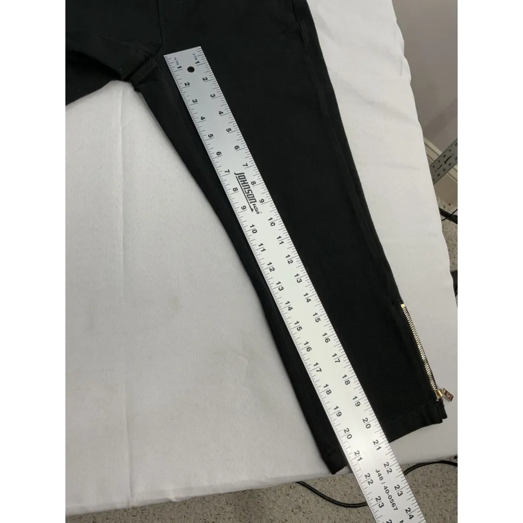 Womans Belle By Kim Gravel Crop Pants 4 P Black Pull On Zipper Accent Pockets Size 4P - Image 9
