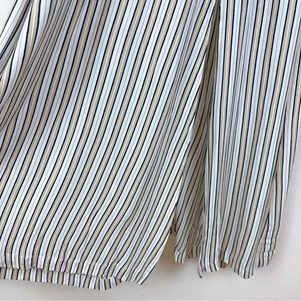 NWT Lusana Claudia Striped Midi Dress in Adele 100% Crepe Georgette Size Small - Image 2