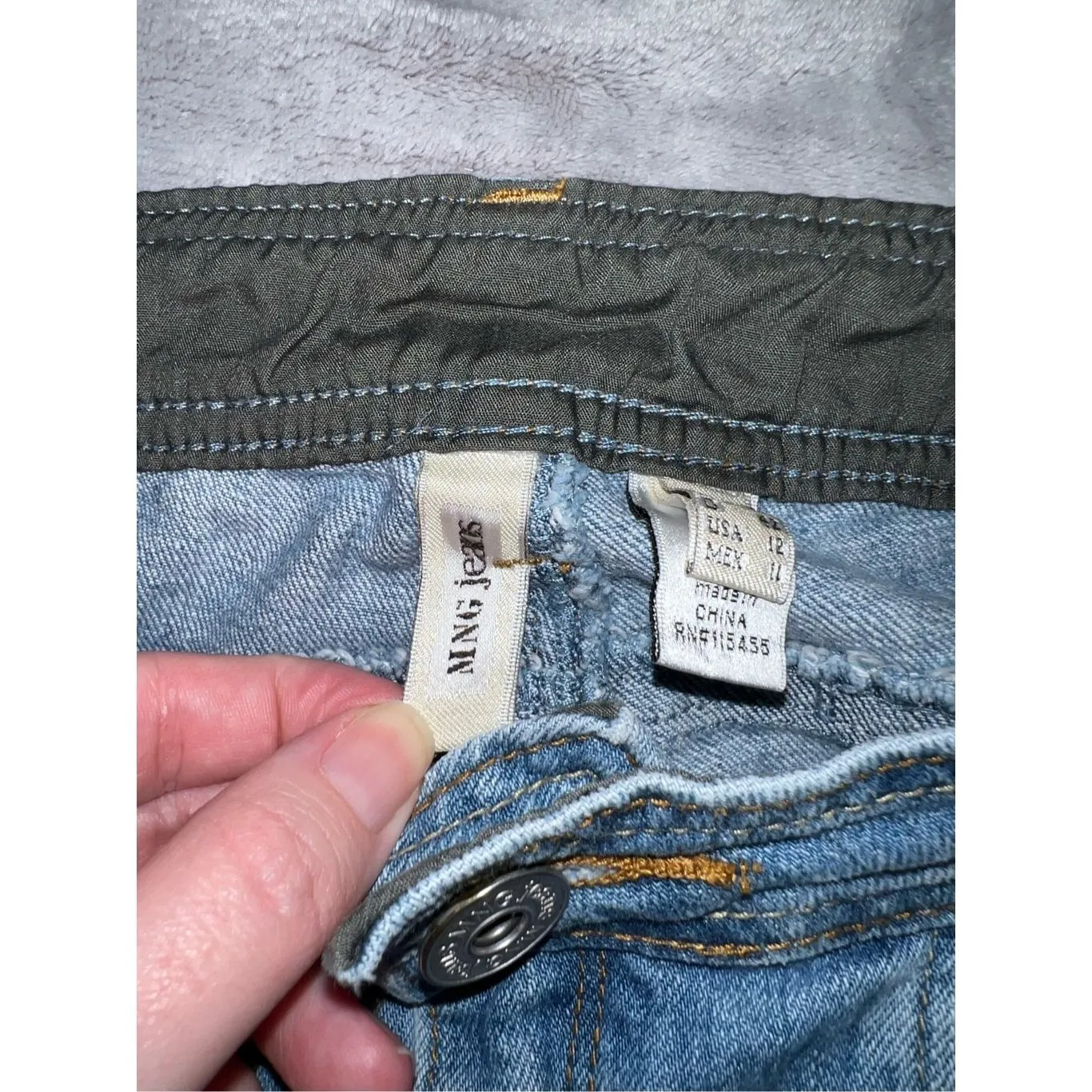 Women’s MNG Medium Wash Bootcut Leg Jeans 12 - Image 3