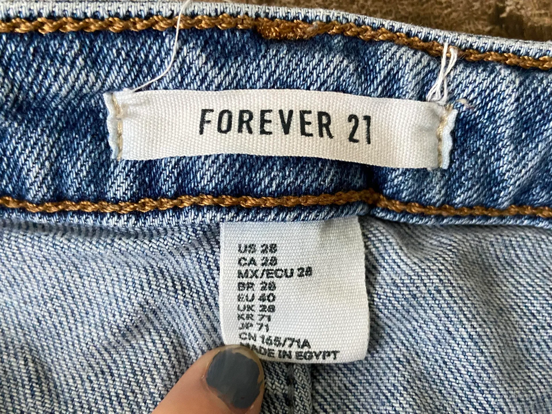 Forever 21 Custom Distressed High Waisted Mom Jeans - Image 8