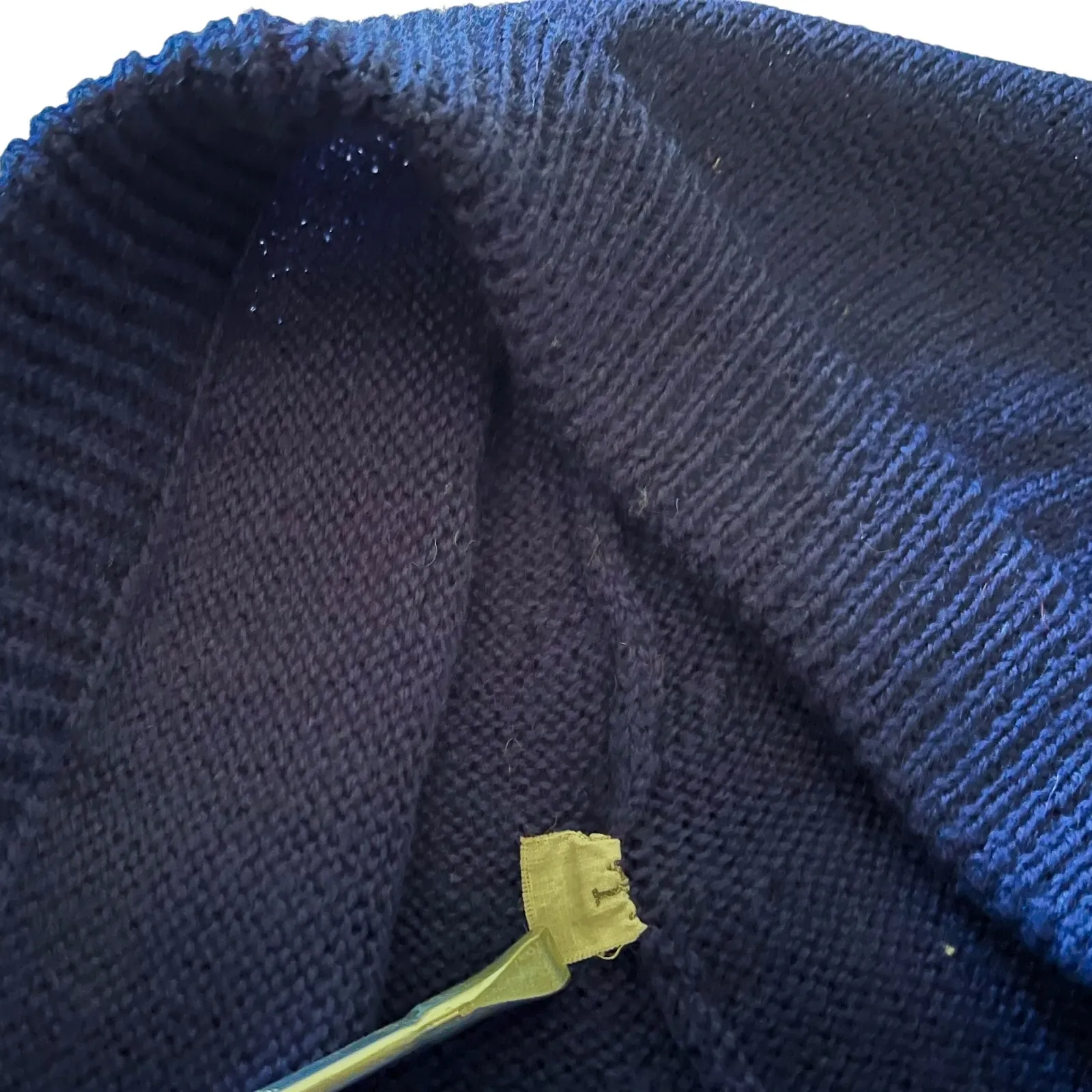Vintage Glenmore Navy Blue Wool Knit 2 - Image 7