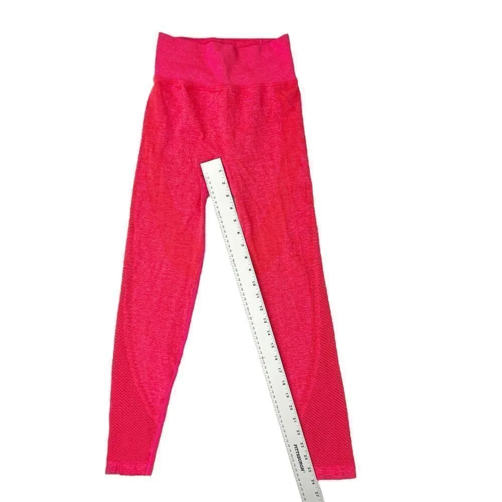 Victoria’s Secret PINK Active Pink Red Seamless Leggings XS - Image 3