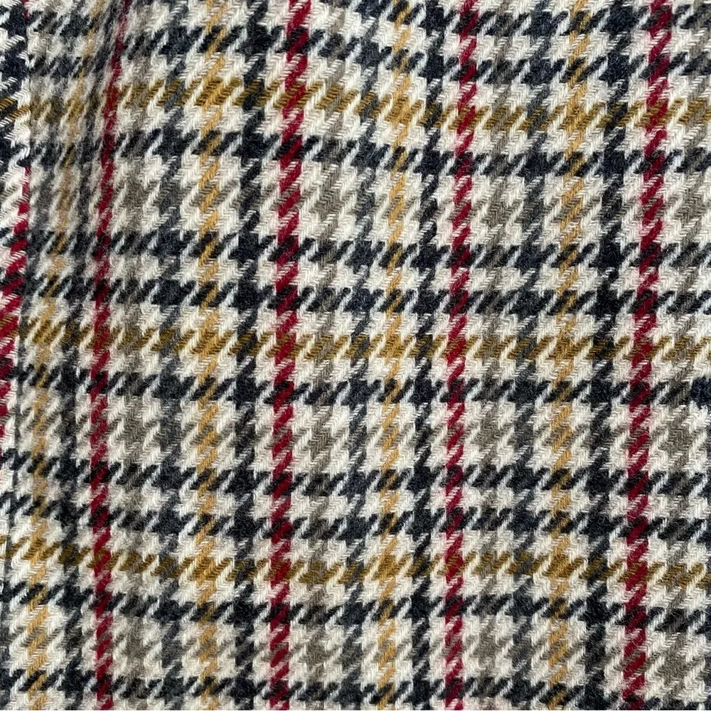 Vintage 60’s PENDLETON 100% Wool Houndstooth Plaid Women’s Blazer Size 16W Plus - Image 9