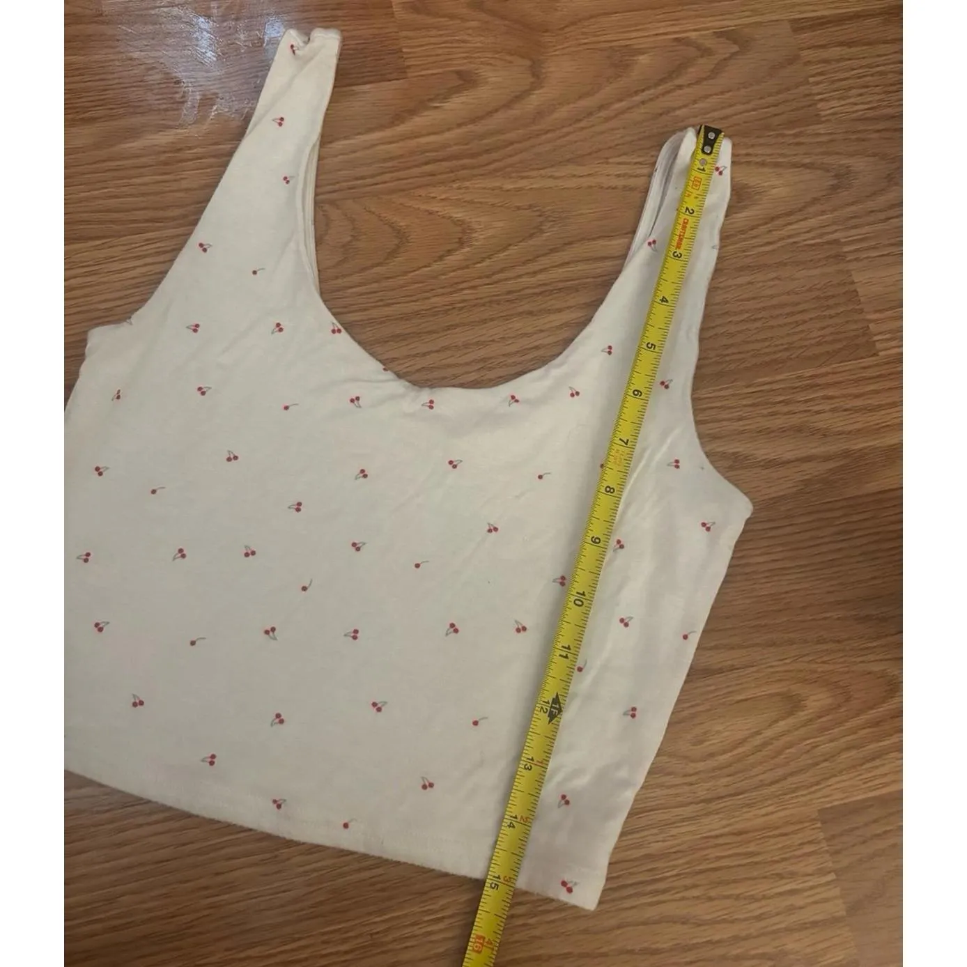 Pacsun Crop Top With Cherries Size Small - Image 2
