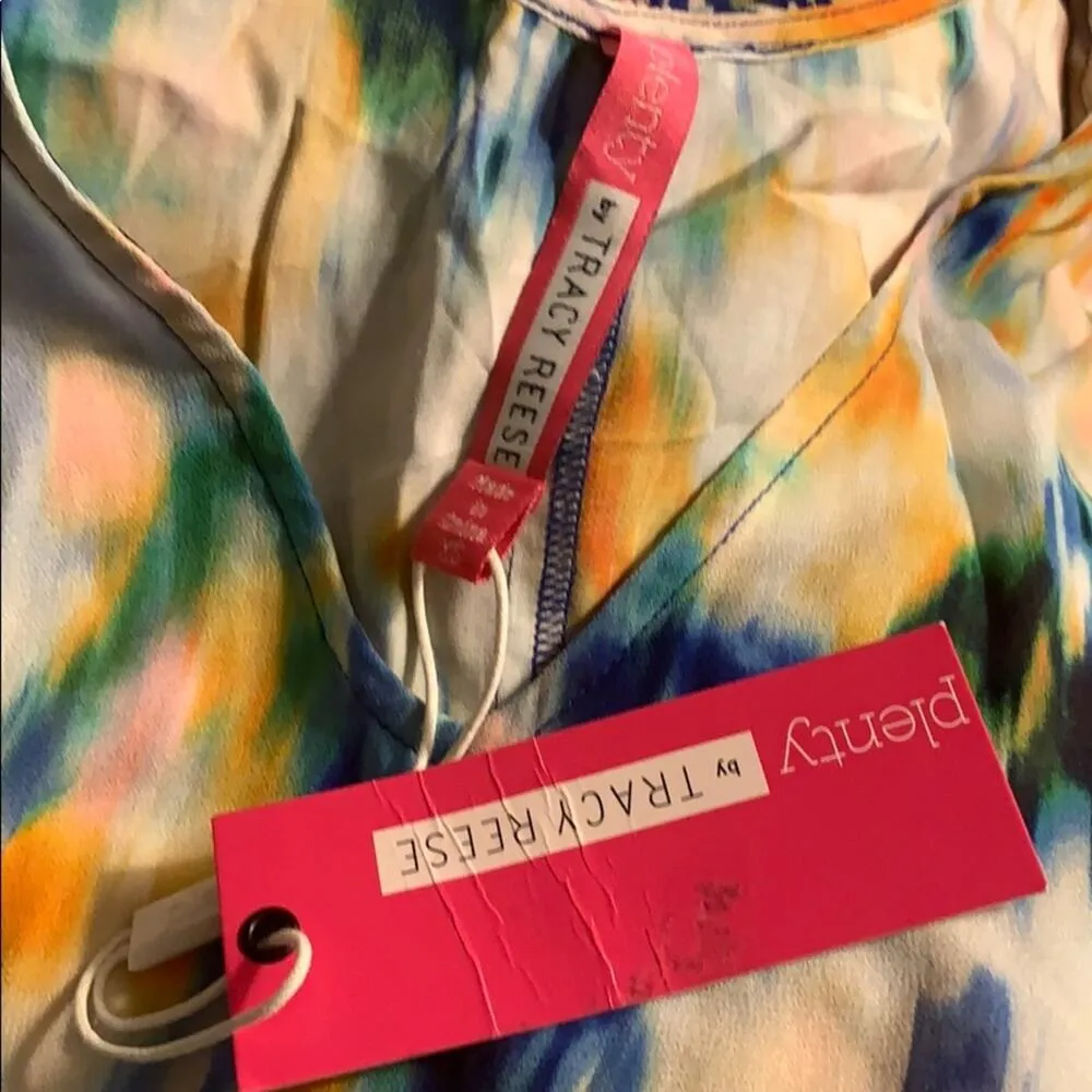 NWT plenty Tracy Reese rainbow ikat flyaway dress - Image 5