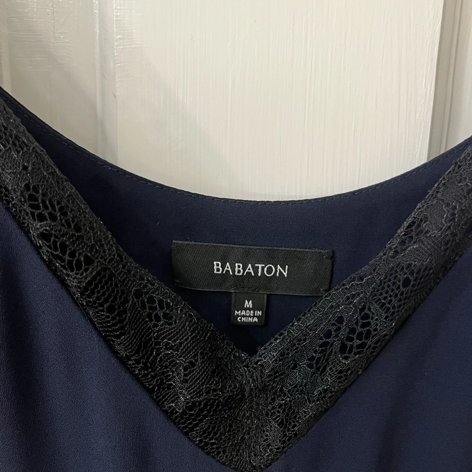 Y2K Flowy BLACK LACE Trim MAXI SLIP DRESS Coquette‎ M ARITZIA BABATON NAVY HOCO - Image 5