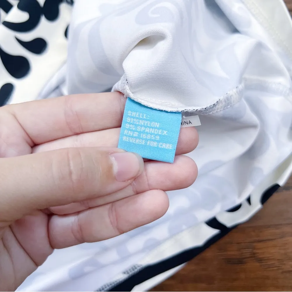 J McLaughlin • Mari Sheath Dress raglan sleeve cream black damask vine print - Image 6