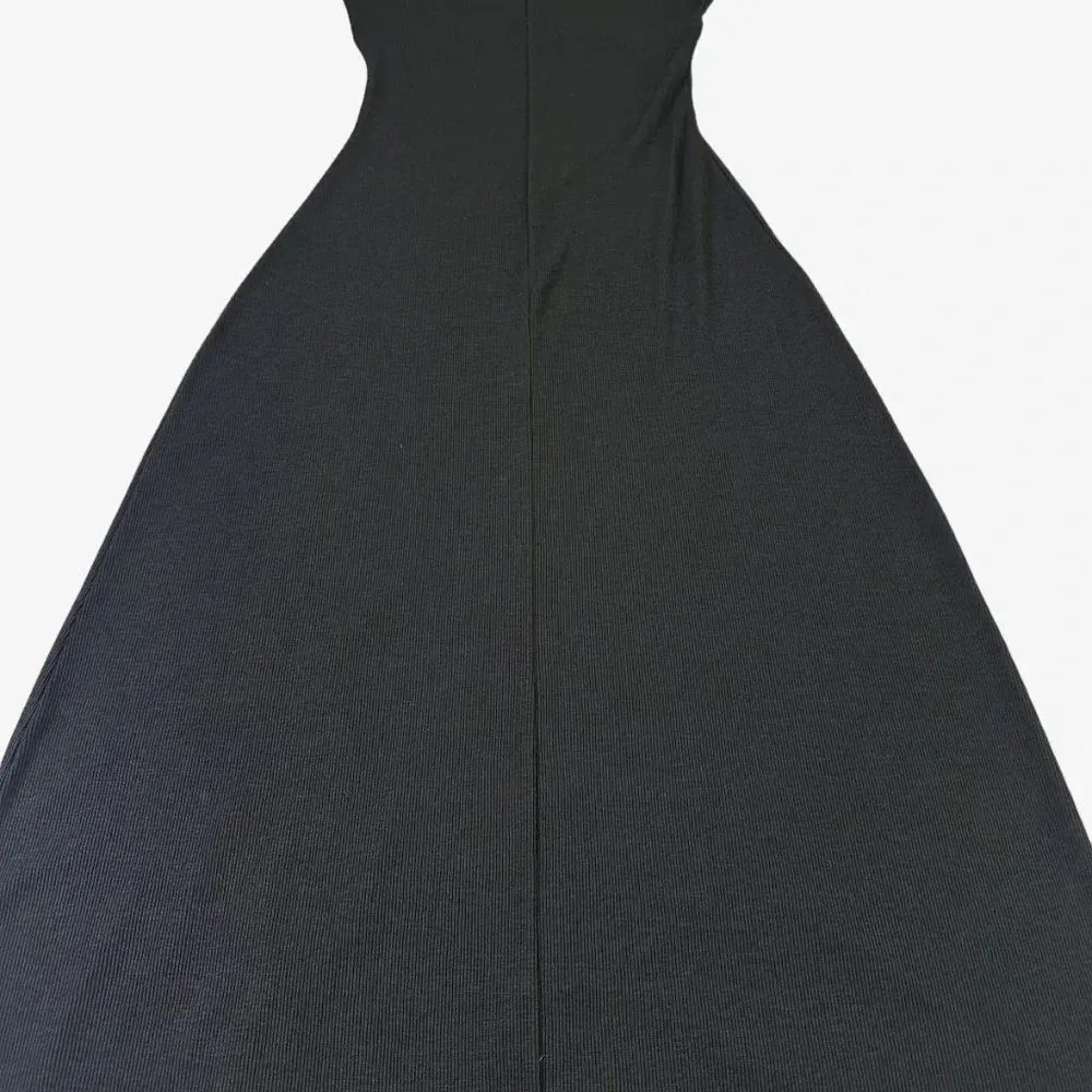 Asos Design Black Maxi Dress Sleeveless Stretch Cutout Size 6 Women's NWT - Image 4