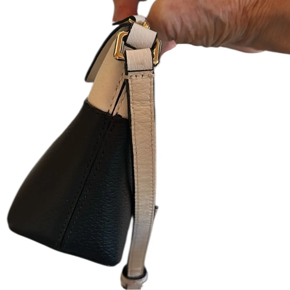 Kate Spade Grove Street Millie Leather Crossbody Bag Black & White - Image 8