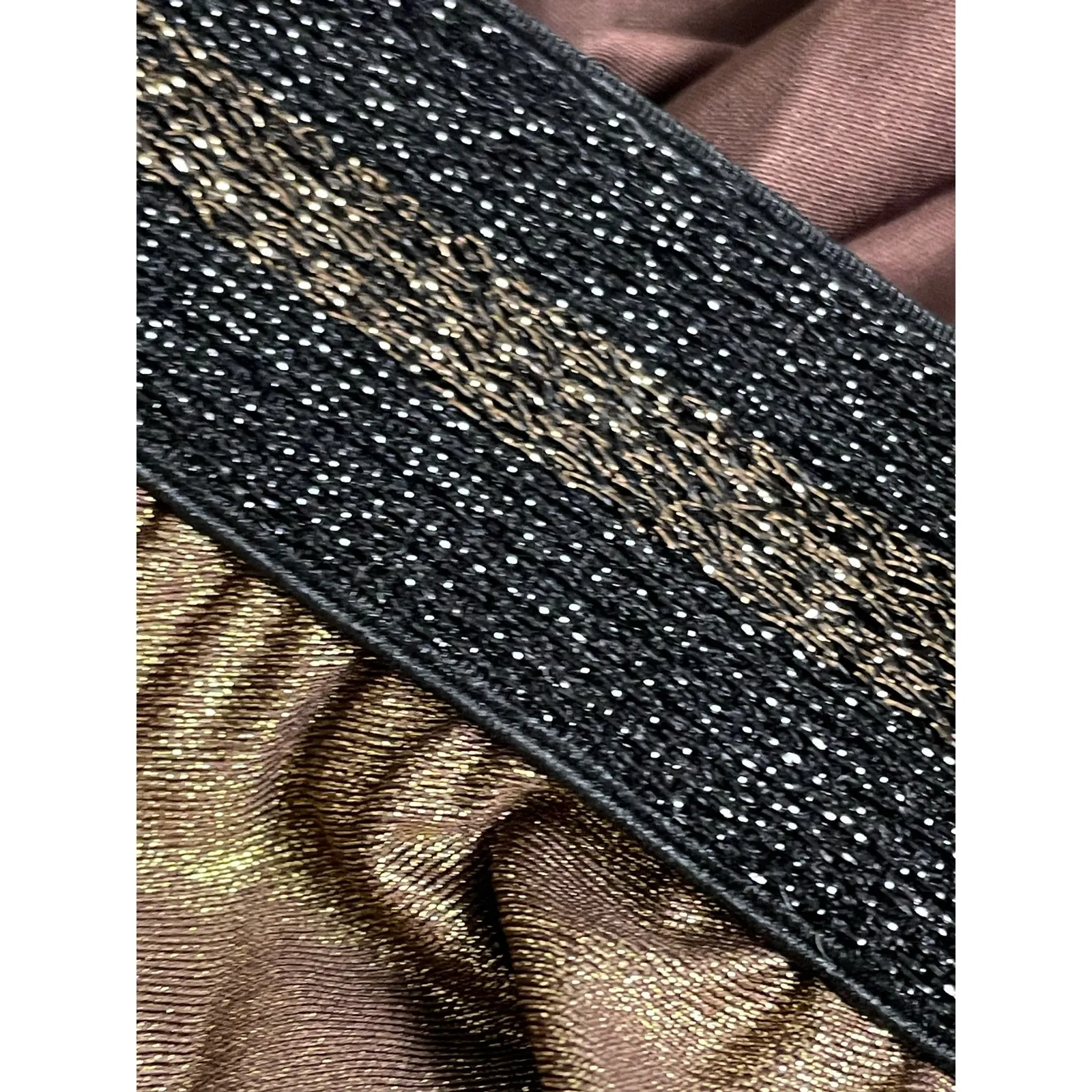 On the Road Bronze Metallic Pleated Skirt Large - Image 5