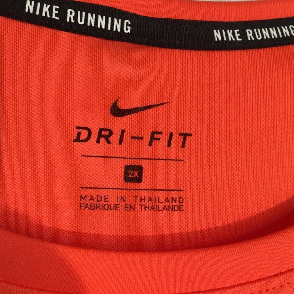 NIKE MILER Womens PLUS SIZE RUNNING Shirt Orange 747056-842 SIZE 2X NWT $42.00 - Image 7