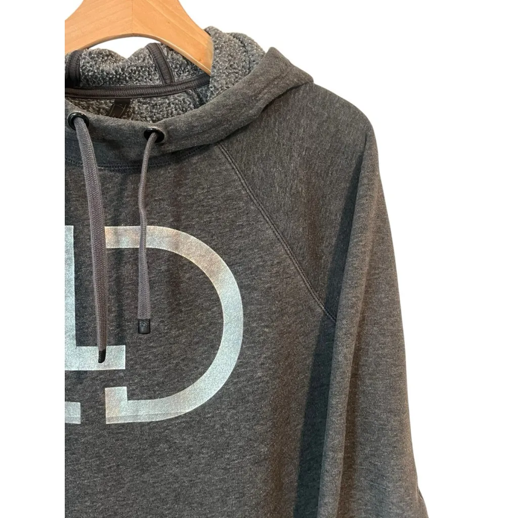 LaLuneDuCiel Hoodie Womens Size Medium Gray Pull Over Sweatshirt Jacket LLD Logo - Image 3