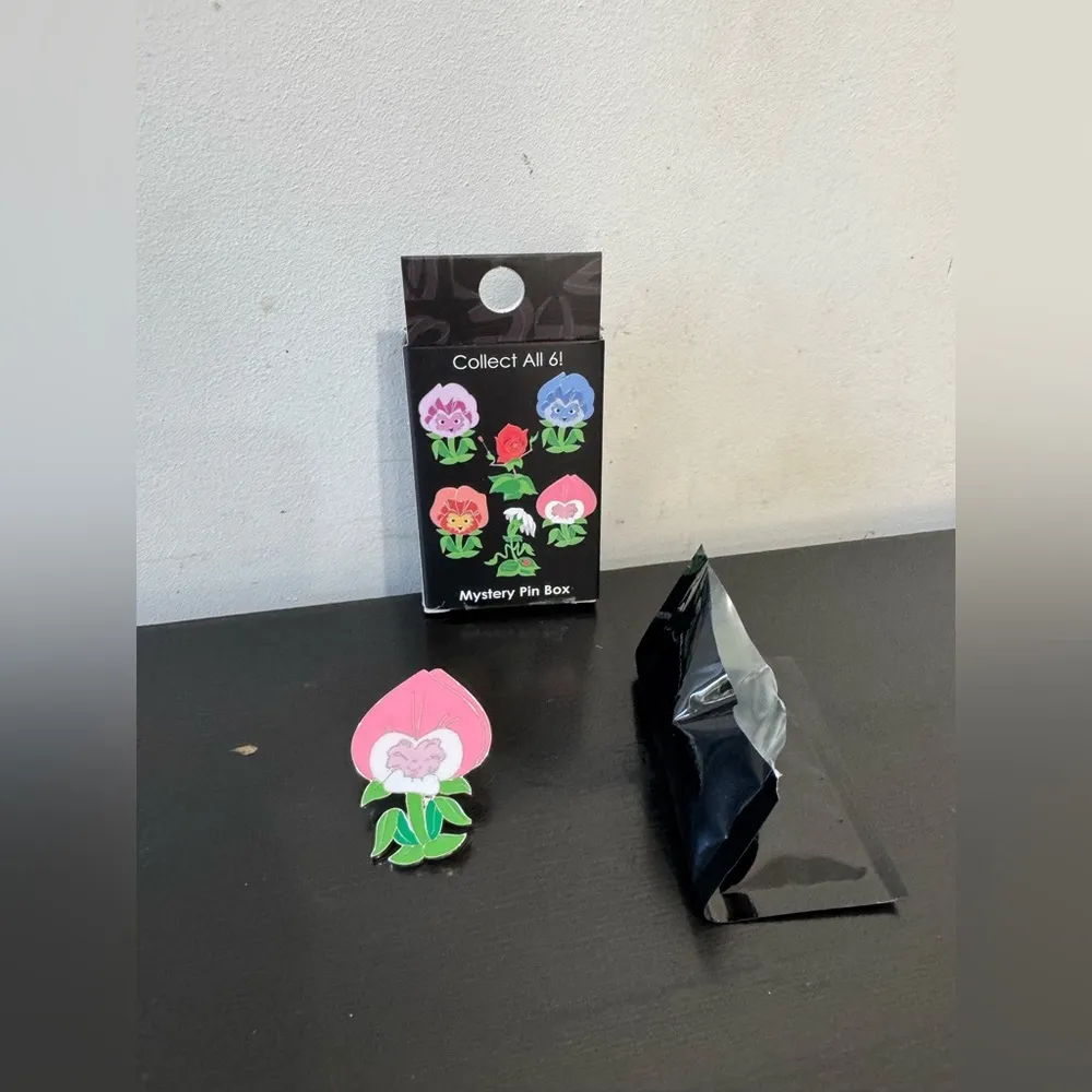 Disney Alice In Wonderland Garden Flowers Enamel Pin - Image 3