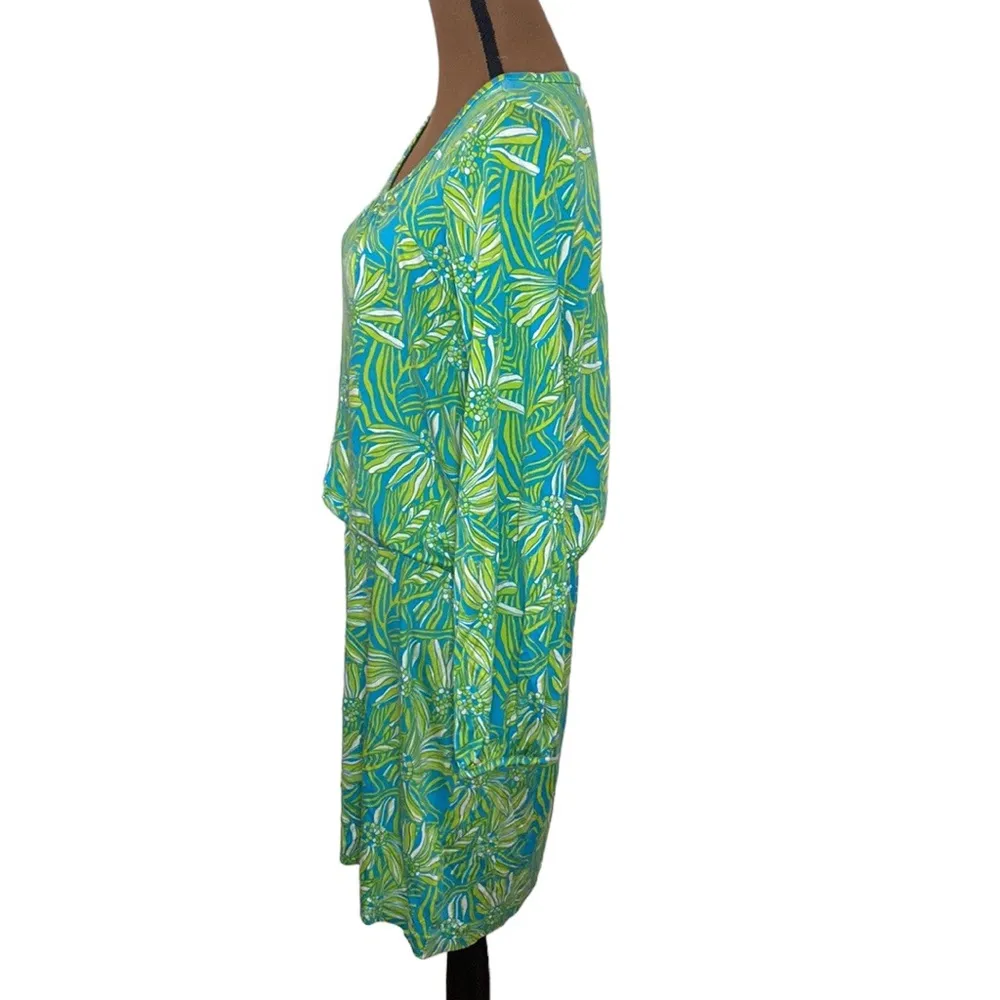 Lilly Pulitzer Susan silk blend printed dress seaweed green Daisy darling size L - Image 4