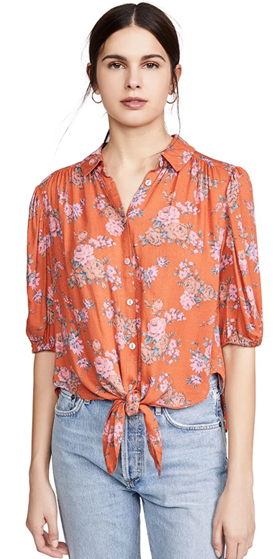 Celia Tie-Front Blouse - Image 4