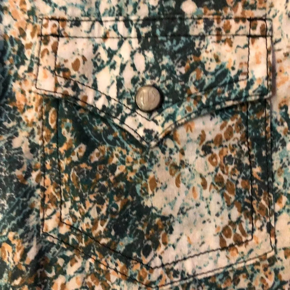 Wrangler Western Blouse Womens M Used Pearl Snap LW1021Q - Image 16