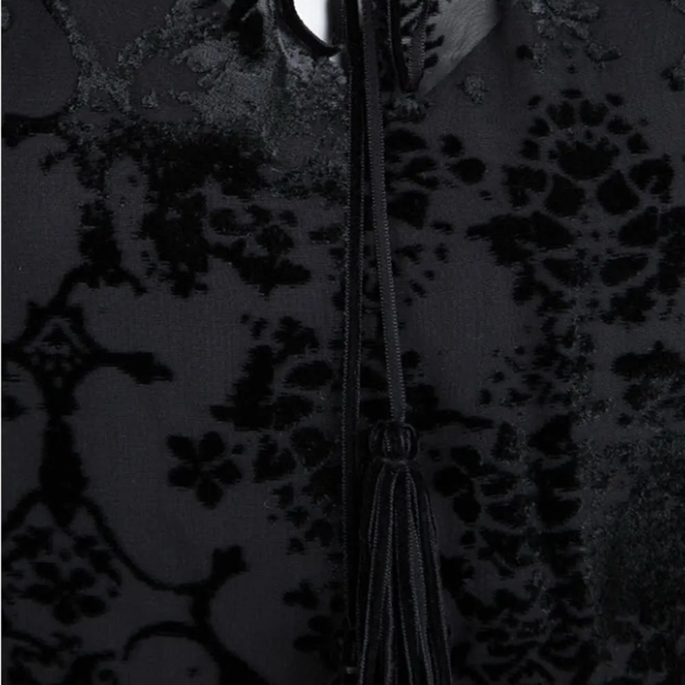 Elie Tahari Charlize Velvet Burnout Maxi Dress 6 - Image 6