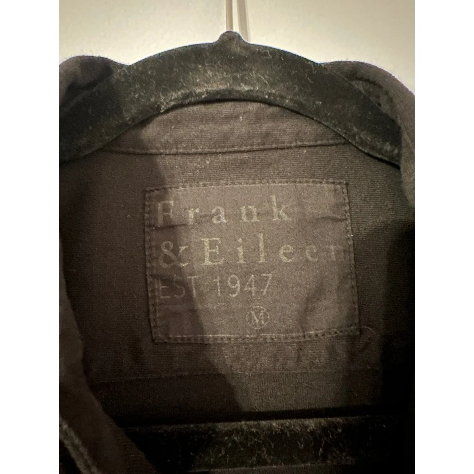 Frank & Eileen Black The Lab Cotton Button Up Shirt Long Sleeve Pocket Classic - Image 5