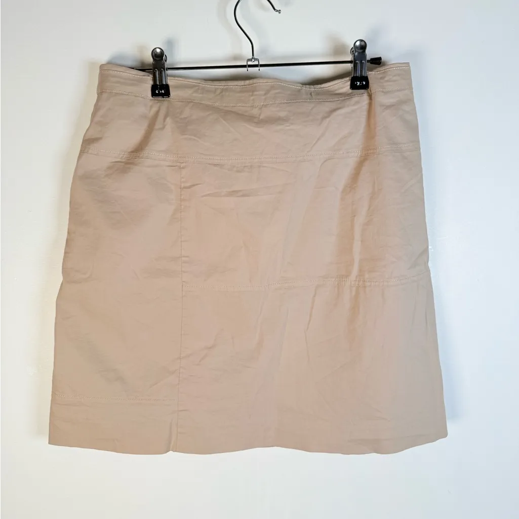 Tory Burch Beige Button Front Utility Skirt - Image 3