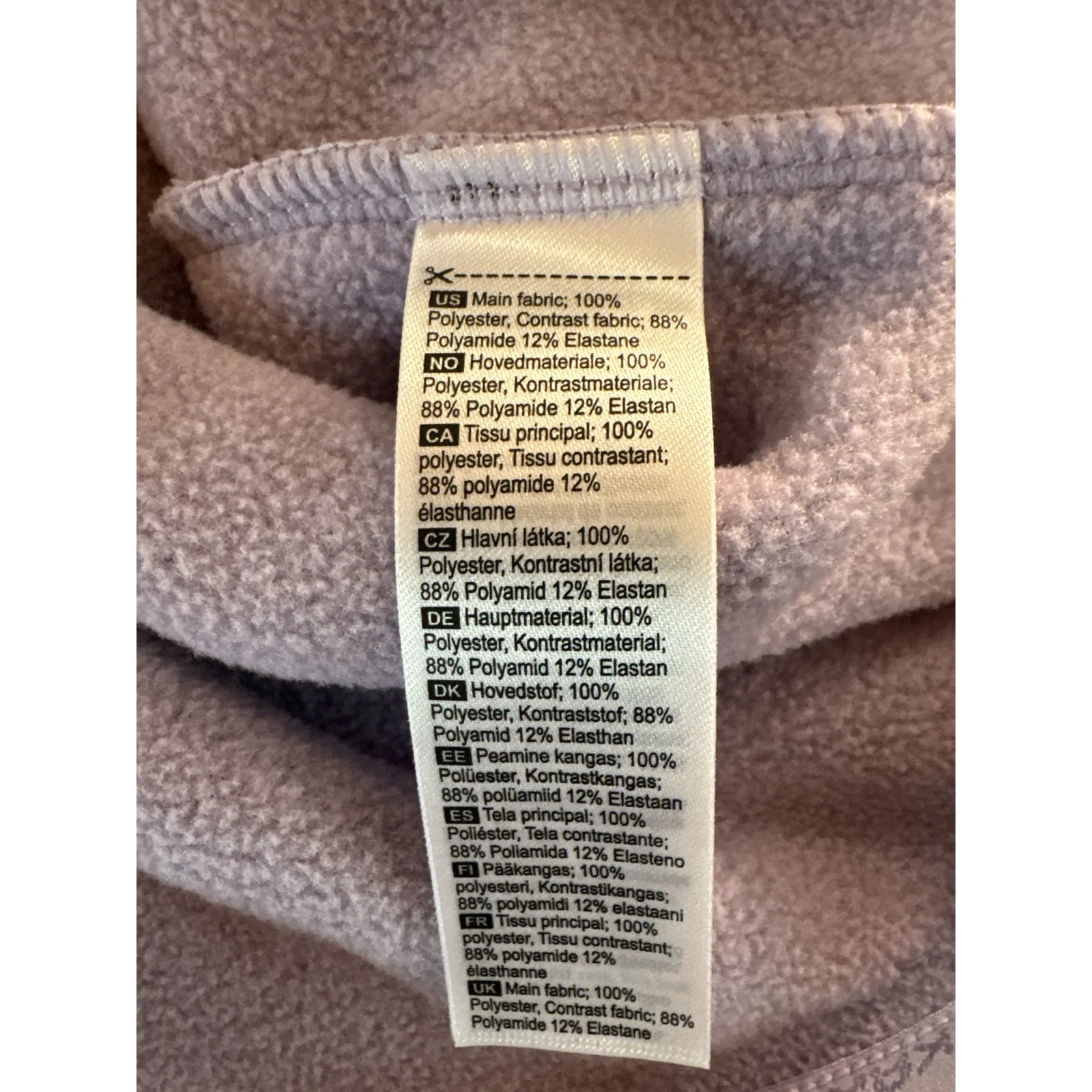 Kari Traa Women's Purple Fleece Vest Full Zip Mock Neck Pockets Size L Size L - Image 6