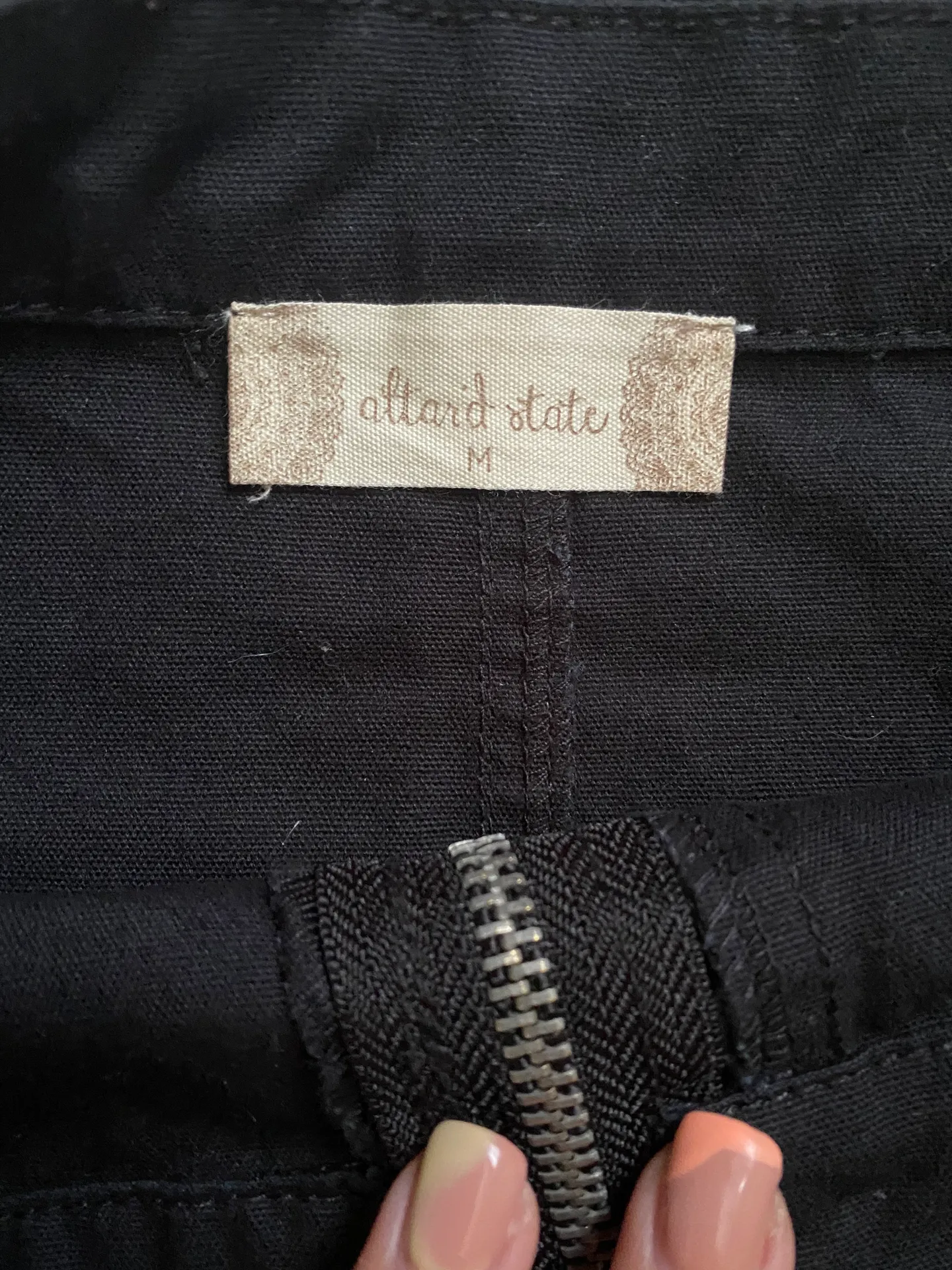 Black Zip Skirt - Image 2