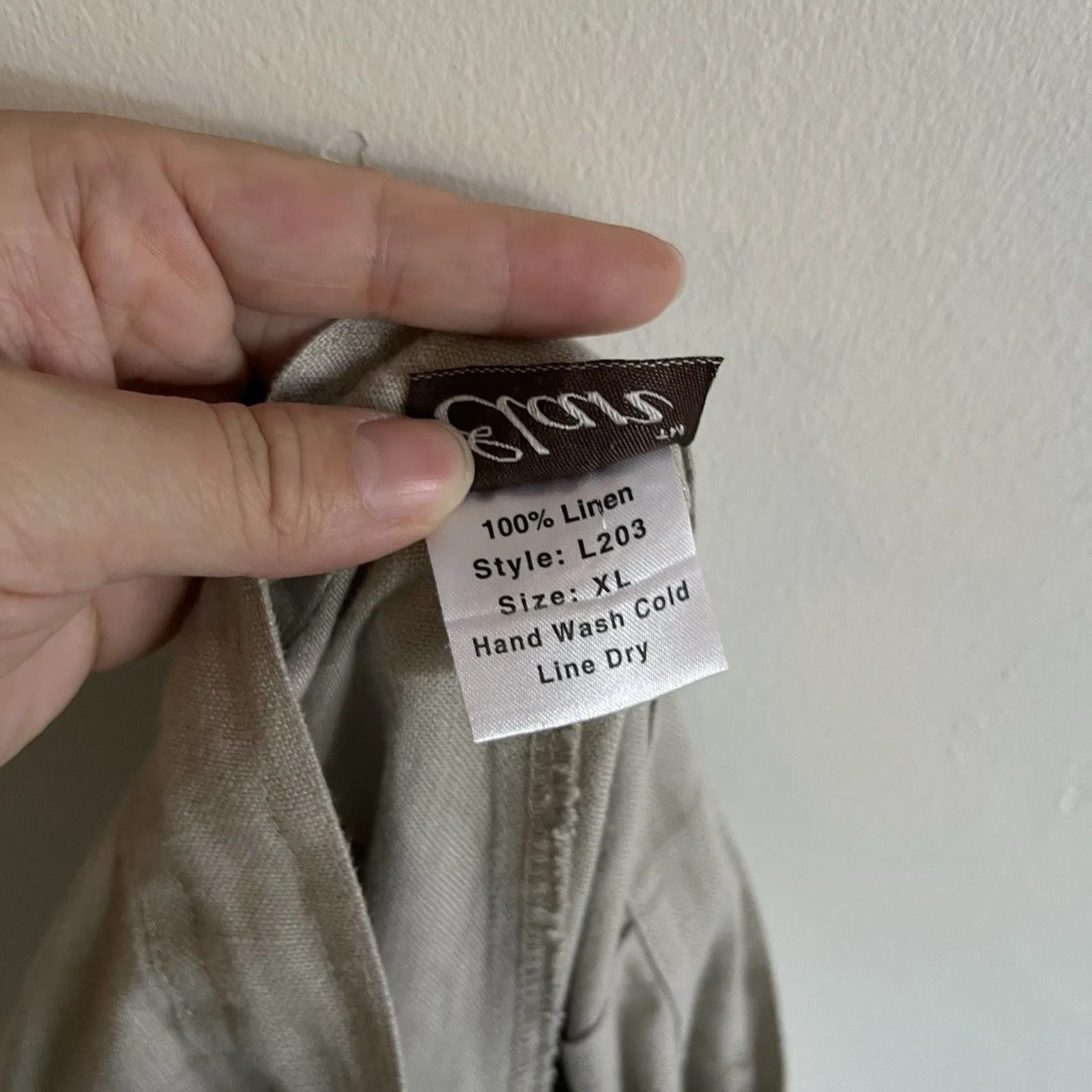 Elan Capri Pant Size XL Tan Brown Cargo Pockets Wide Leg 40” Waist 33” Inseam - Image 7