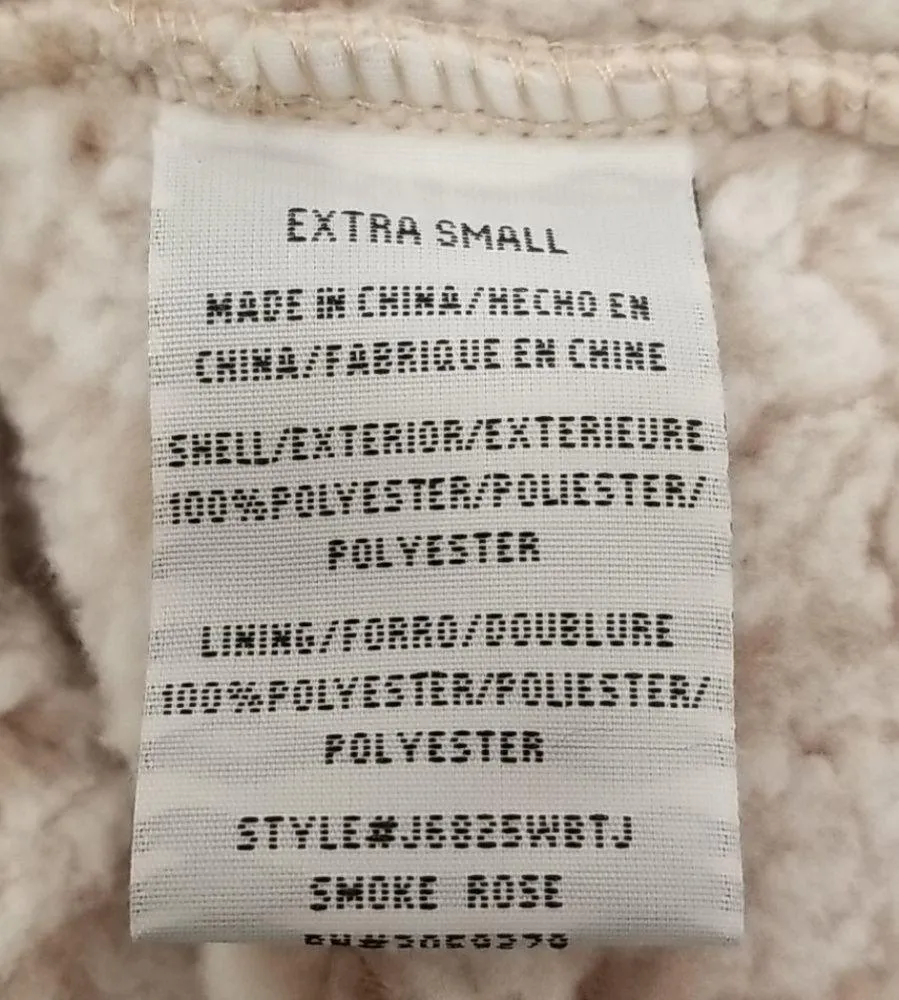 💕THREAD & SUPPLY💕 Fleece Quarter Zip Pullover Pink Size XS - Image 10